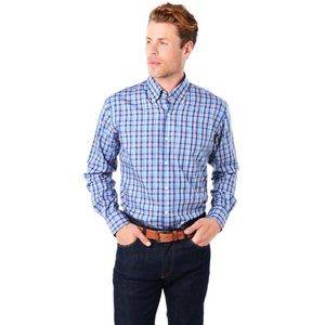 Peter Millar Saratoga Plaid Sport Shirt